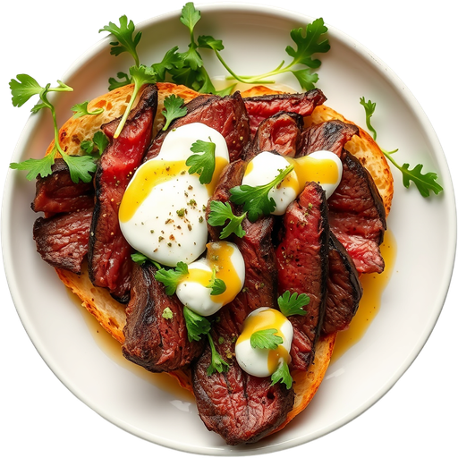 Steak Crostini dish