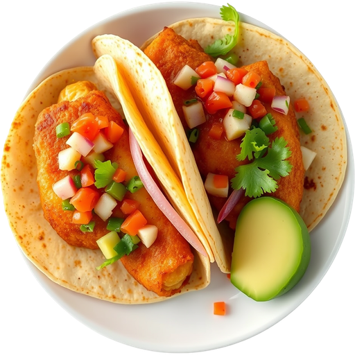 Potato Filled Fried Tacos dish