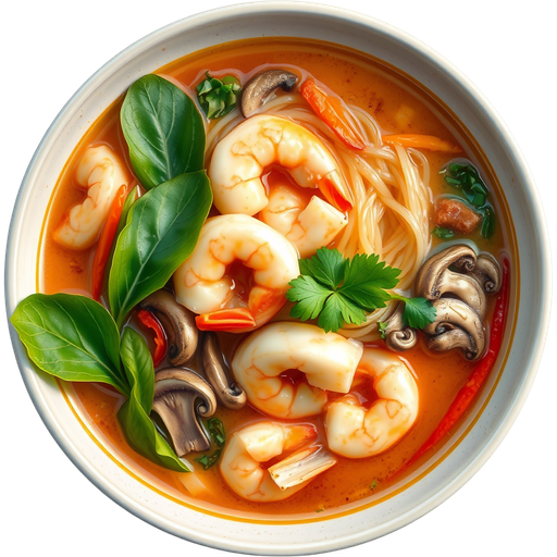 Tom Yum Noodle Soup dish