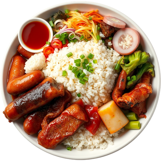 Large Soondae Combo dish