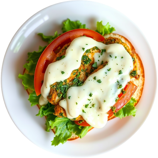 Chicken Pesto Aioli Sandwich dish