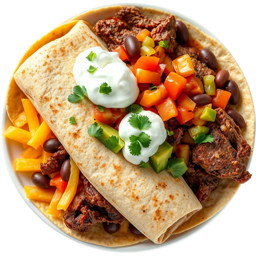 Carne Asada Burrito dish