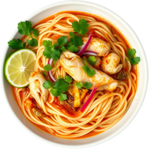 Kow Soi Noodles dish