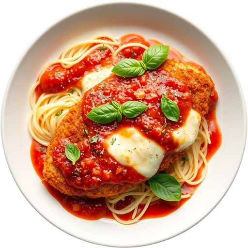 Chicken Parmigiana dish