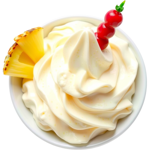 Pineapple Dole Whip dish