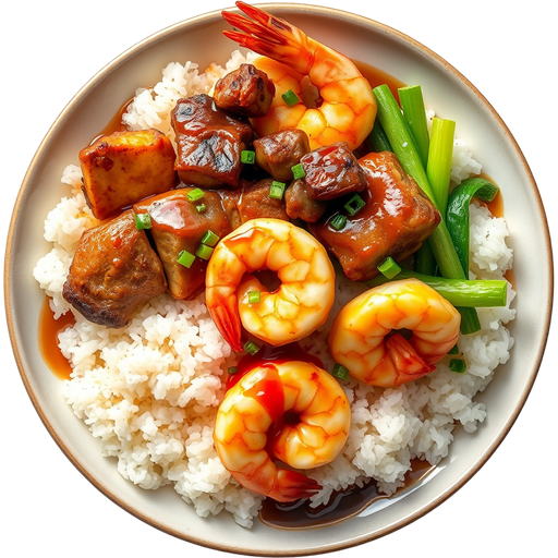 Teriyaki and Tempura Combo dish