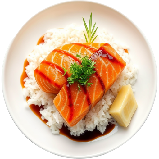 Salmon Sushi dish