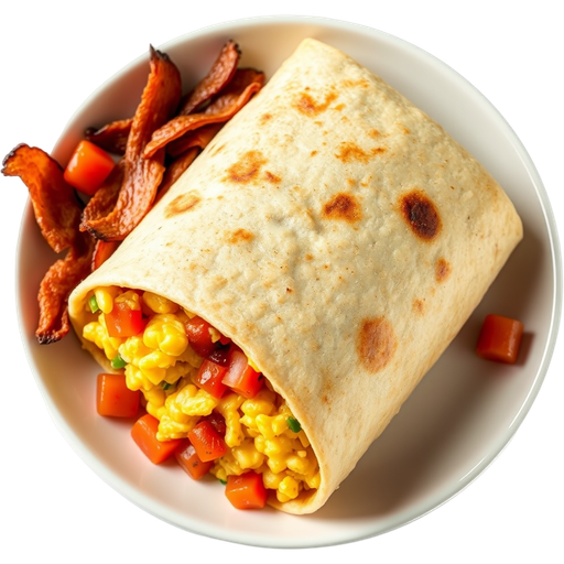 American Breakfast Burrito dish