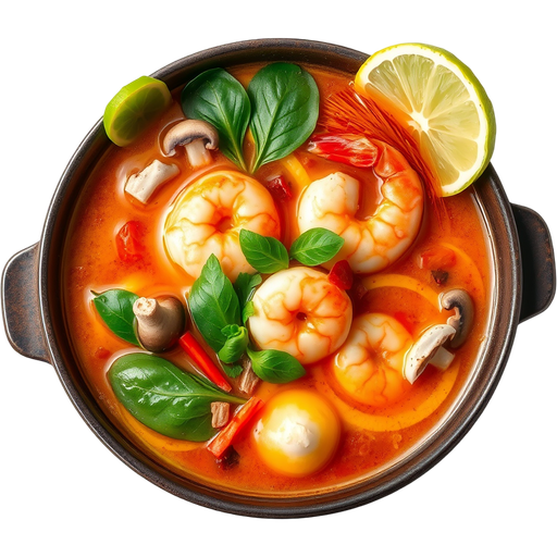 Thai Tom Yum Soup Hot Pot dish