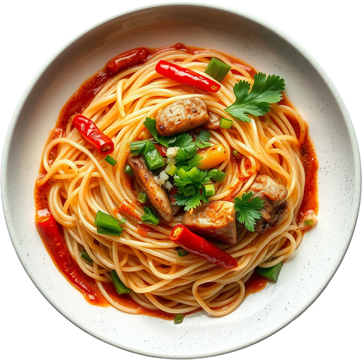 Spicy Monsoon Noodles dish