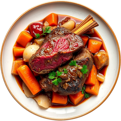 Braised Short and Filet dish