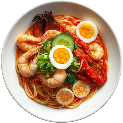 Saekimi Bibim Naengmyun dish