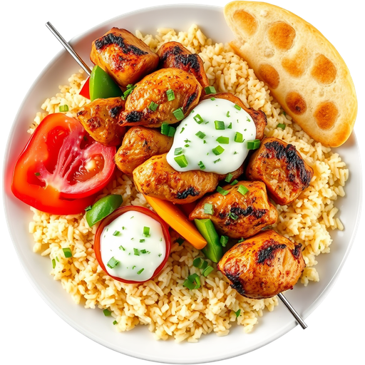 Chicken Kabob Plate dish