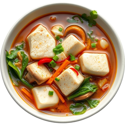 Vegetarian Soon Tofu Soup dish