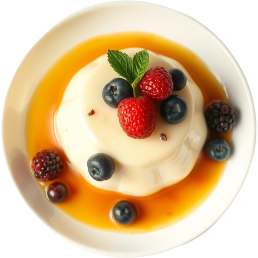 Earl Grey Panna Cotta dish