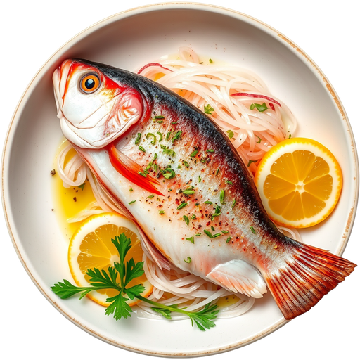 Hamachi Crudo dish