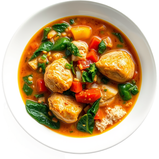 Egusi Soup with Chicken dish