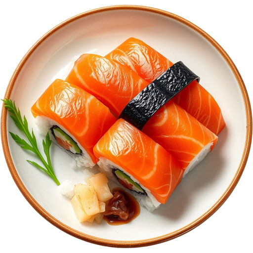 Salmon Sushi dish
