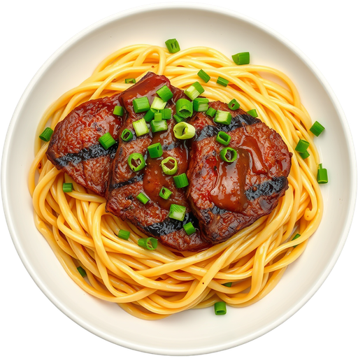 Filet Mignon Garlic Noodles dish
