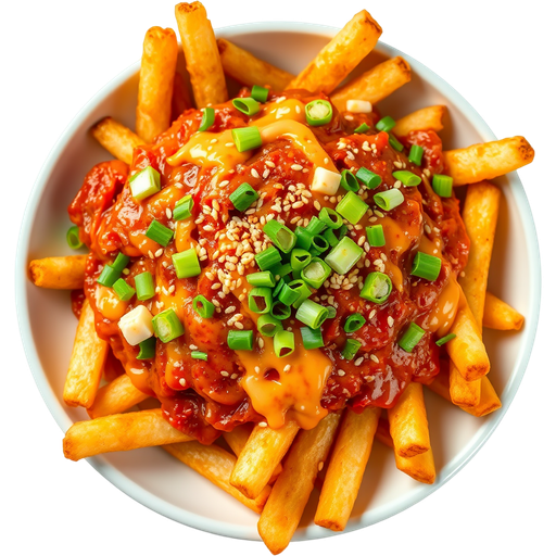 Kimchi Cheesy Fries dish