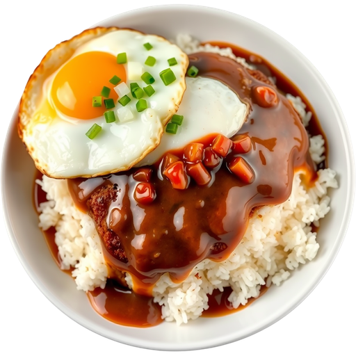 Vegetarian Loco Moco dish