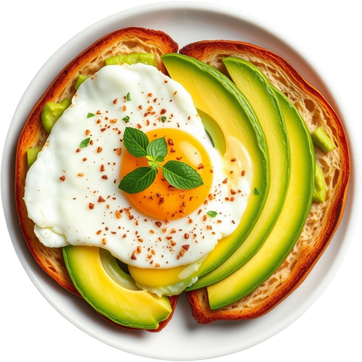Avocado Toast with Egg dish