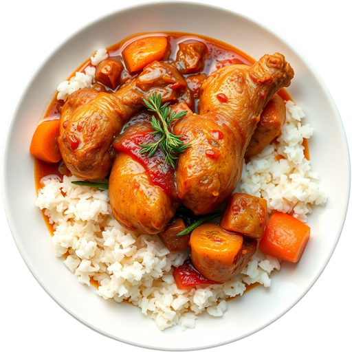 Brown Stew Chicken dish