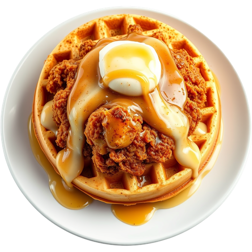Buttermilk Fried Chicken & Waffle Sandwich dish