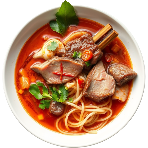 Bun Bo Hue with Bone Marrow dish