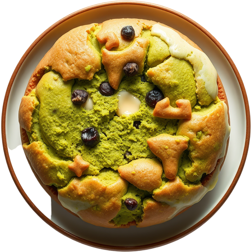 Matcha Cookie Bread dish