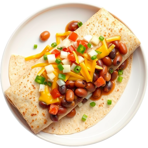 Bean and Cheese Burrito dish