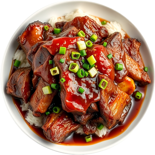 Prime Marinated Beef Short Rib dish